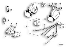 Goto diagram: BMW Classic Motorbike Model R 80, R 80 /7( ECE ), Category 61.35 Horn/brake light switch :: Diagram: 61_0234