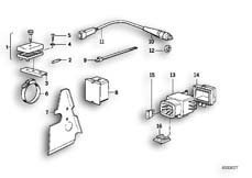 Goto diagram: BMW Classic Motorbike Model R 65 (20KW)( ECE ), Category 61.15 Fuse box/brake light switch :: Diagram: 61_0244