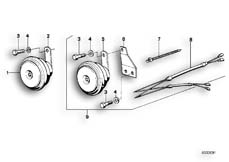Goto diagram: BMW Classic Motorbike Model R 65 (20KW)( ECE ), Category 61.35 Horn :: Diagram: 61_0248