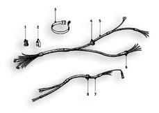 Goto diagram: BMW Classic Motorbike Model R26( ECE ), Category 61.05 Wiring harness :: Diagram: 61_1200