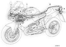 Goto diagram: BMW Classic Motorbike Model R 1100 S 98 (0422,0432)( ECE ), Category 61.11 Wiring harness :: Diagram: 61_1224