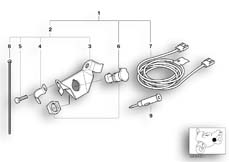 Goto diagram: BMW Classic Motorbike Model R 850 C 99 (0421)( ECE ), Category 61.34 Retrofit kit, socket :: Diagram: 61_1239