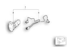 Goto diagram: BMW Classic Motorbike Model K 1200 RS 97 (0544,0554)( USA ), Category 61.34 Retrofit kit, socket :: Diagram: 61_1444