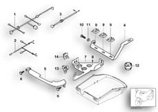 Goto diagram: BMW Classic Motorbike Model K 1200 LT 99 (0545,0555)( ECE ), Category 61.11 Bracket, radio plug connection :: Diagram: 61_1541