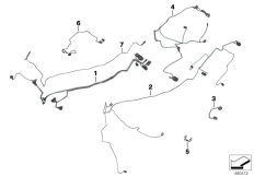 Goto diagram: BMW Classic Motorbike Model K 1600 GTL (0602, 0612)( USA ), Category 61.12 Various wiring harnesses :: Diagram: 61_2839