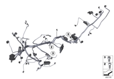 Goto diagram: BMW Classic Motorbike Model K 1600 GT (0601,0611)( USA ), Category 61.11 Main wiring harness, LIN bus :: Diagram: 61_4418