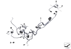 Goto diagram: BMW Classic Motorbike Model F 700 GS 17 (0B26)( BRA ), Category 61.11 Main wrng.harness/Tail part wrng.harness :: Diagram: 61_5191