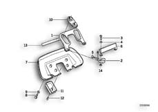 Goto diagram: BMW Classic Motorbike Model K 1 (0525,0535)( ECE ), Category 62.05 Dashboard support :: Diagram: 62S0233