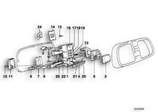 Goto diagram: BMW Classic Motorbike Model K 100 RS 83 (0502,0503,0513)( USA ), Category 62.05 INSTRUMENTS COMBINAT-.SINGLE COMPONENTS :: Diagram: 62S0234