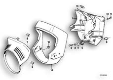 Goto diagram: BMW Classic Motorbike Model K 75 C (0564,0574)( USA ), Category 62.05 COCKPIT TRIM PANEL :: Diagram: 62_0231