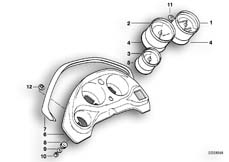 Goto diagram: BMW Classic Motorbike Model F 650 94 (0161)( ECE ), Category 62.11 Instruments :: Diagram: 62_0254