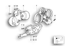 Goto diagram: BMW Classic Motorbike Model R 850 R 02 (0428)( ECE ), Category 62.11 Dashboard support :: Diagram: 62_0401