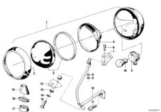 Goto diagram: BMW Classic Motorbike Model R75/6( ECE ), Category 63.20 Signalling light :: Diagram: 63_0345