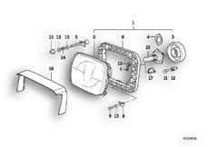 Goto diagram: BMW Classic Motorbike Model R 80 GS( ECE ), Category 63.05 Headlight :: Diagram: 63_0378