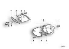 Goto diagram: BMW Classic Motorbike Model K 1 (0525,0535)( USA ), Category 63.10 Turn indicator :: Diagram: 63_0380