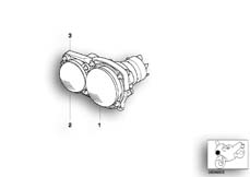 Goto diagram: BMW Classic Motorbike Model R 1150 GS Adv. 01 (0441,0492)( ECE ), Category 63.12 Headlight :: Diagram: 63_0577