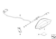 Goto diagram: BMW Classic Motorbike Model F 800 R 15 (0B04, 0B14)( ECE ), Category 63.21 LED rear light :: Diagram: 63_1011