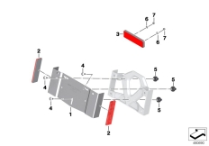 Goto diagram: BMW Classic Motorbike Model S 1000 RR 15 (0D10,0D21)( ECE ), Category 63.14 Number plate baseplate China, reflectors :: Diagram: 63_1742