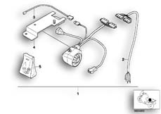 Goto diagram: BMW Classic Motorbike Model K 1100 LT (0526, 0536)( USA ), Category 65.75 Theft alarm, mounting parts :: Diagram: 65_0565