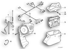 Goto diagram: BMW Classic Motorbike Model R 1150 RT 00 (0419,0499)( ECE ), Category 65.21 loudspeaker / aerial :: Diagram: 65_1158