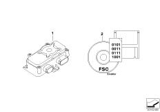 Goto diagram: BMW Classic Motorbike Model C 600 Sport (0131, 0132)( USA ), Category 65.75 Control unit RDC - anti-theft alarm/RDC :: Diagram: 65_1800