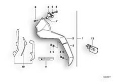 Goto diagram: BMW Classic Motorbike Model K 75 RT (0565,0573)( ECE ), Category 71.15 SPECIAL VEHICLES :: Diagram: 71_0147