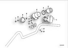Goto diagram: BMW Classic Motorbike Model K 75 RT (0565,0573)( ECE ), Category 71.15 SPECIAL VEHICLES :: Diagram: 71_0155