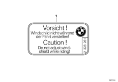 Goto diagram: BMW Classic Motorbike Model R 1100 RT 96 (0413,0418)( ECE ), Category 71.20 Label adjustment instruction :: Diagram: 71_0705