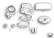 Goto diagram: BMW Classic Motorbike Model K 1200 S (0581,0591)( USA ), Category 77.52 Accessories BMW Navigator II :: Diagram: 77_0013