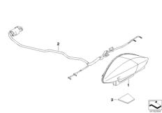 Goto diagram: BMW Classic Motorbike Model R 1200 GS 04 (0307,0317)( USA ), Category 77.51 LED rear light :: Diagram: 77_0034