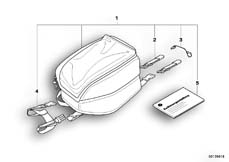 Goto diagram: BMW Classic Motorbike Model K 1300 R (0518,0519)( USA ), Category 77.45 Tank bag :: Diagram: 77_0048