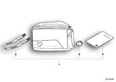 Goto diagram: BMW Classic Motorbike Model HP2 Megamoto (0310,0320)( USA ), Category 77.45 Tank bag :: Diagram: 77_0056