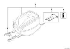 Goto diagram: BMW Classic Motorbike Model K 1300 S (0508,0509)( ECE ), Category 77.45 Tank bag :: Diagram: 77_0066