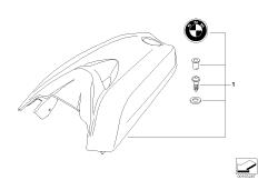 Goto diagram: BMW Classic Motorbike Model K 1200 R Sport (0585,0595)( ECE ), Category 77.34 HP Carbon cover, seat bench :: Diagram: 77_0208