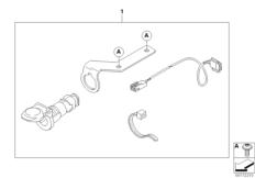 Goto diagram: BMW Classic Motorbike Model HP2 Sport (0458, 0468)( ECE ), Category 77.53 Retrofit kit, socket :: Diagram: 77_0215