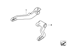 Goto diagram: BMW Classic Motorbike Model HP2 Enduro (0369,0389)( ECE ), Category 77.25 Footbrake lever & gearshift lever,milled :: Diagram: 77_0336