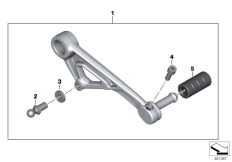 Goto diagram: BMW Classic Motorbike Model R 1200 GS (0A01, 0A11)( ECE ), Category 77.15 Gearshift lever, adjustable :: Diagram: 77_0559