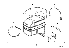 Goto diagram: BMW Classic Motorbike Model R 1100 RS 93 (0411,0416)( ECE ), Category 77.45 Tank bag :: Diagram: 77_0794