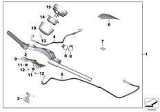 Goto diagram: BMW Classic Motorbike Model R nineT Pure (0J11, 0J13)( ECE ), Category 77.22 Set, fork bridge :: Diagram: 77_0968